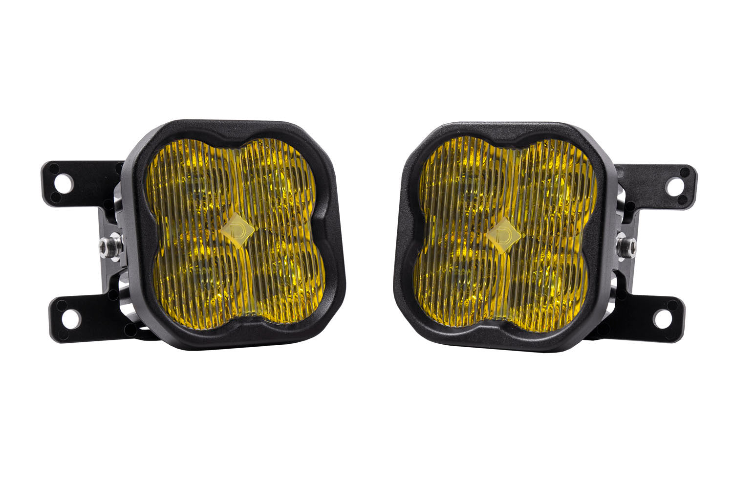 Diode Dynamics SS3 SAE Fog Yellow LED Pod Max Type AS Kit DD6699