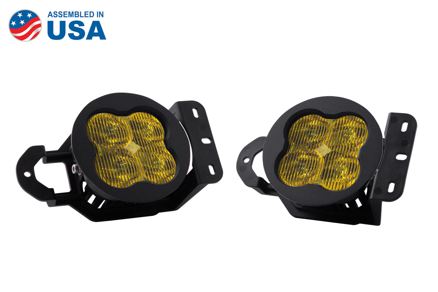 Diode Dynamics SS3 LED Pod Max Type MS Kit Yellow SAE Fog DD6707
