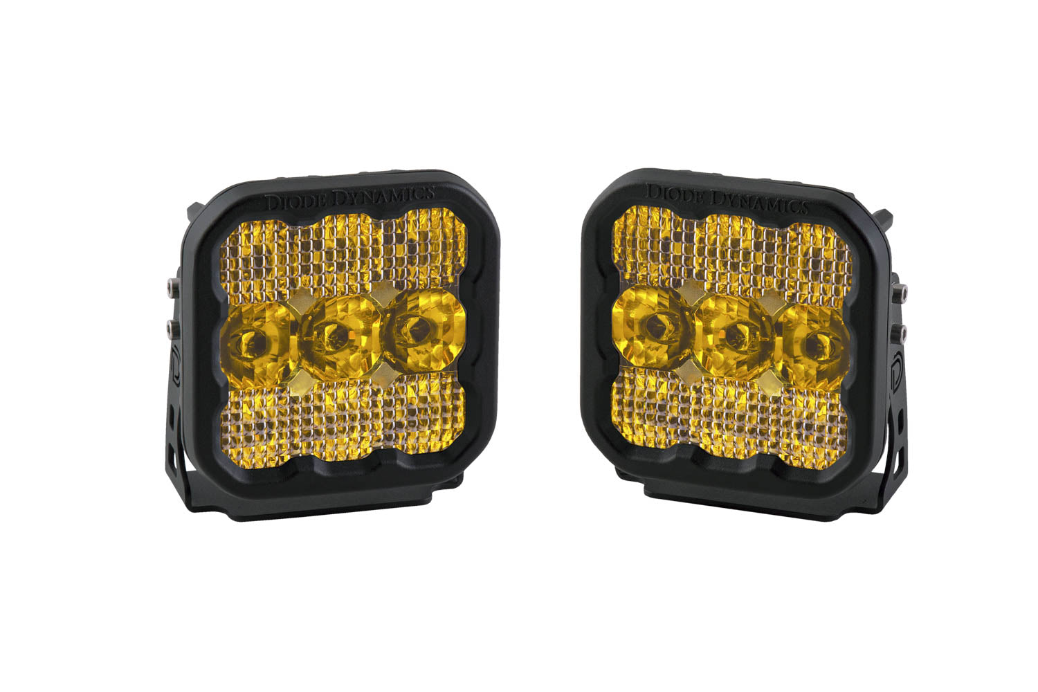 Diode Dynamics SS5 LED Pod Sport Yellow Combo Pair Universal DD6772P