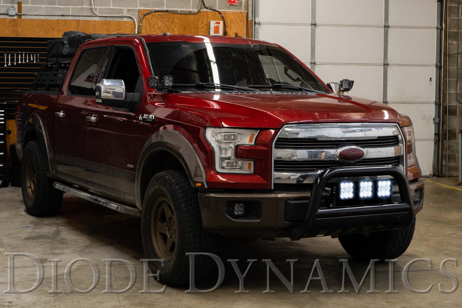 Diode Dynamics SS5 Sport Universal CrossLink 3-Pod Lightbar Yellow Combo DD6793