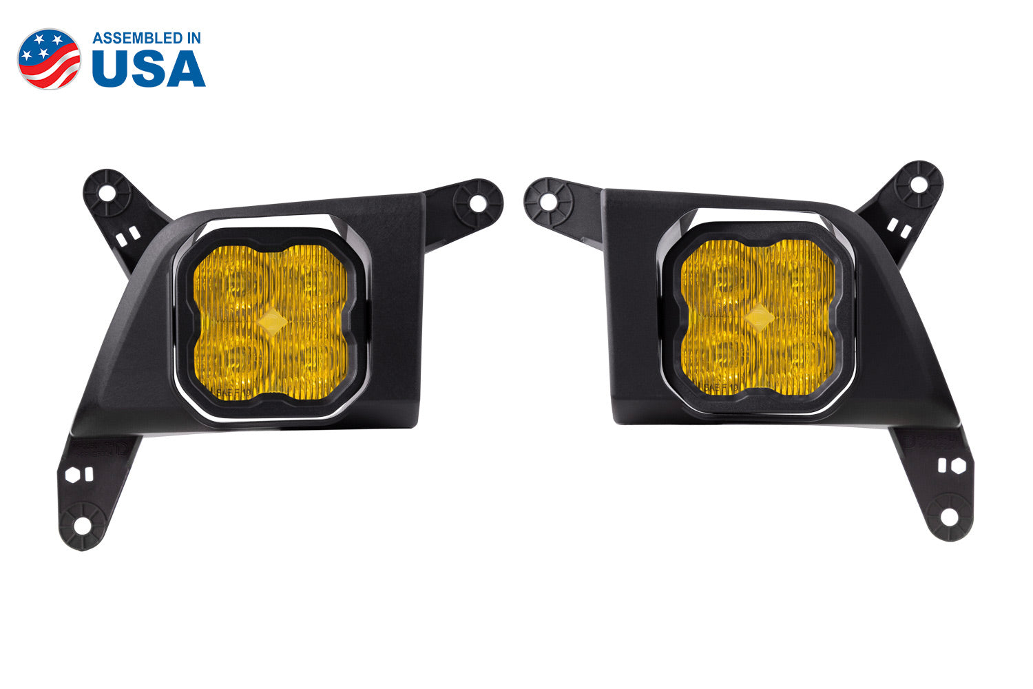 Diode Dynamics SS3 Type SV2 Sport Yellow SAE LED Fog Light Kit DD6831