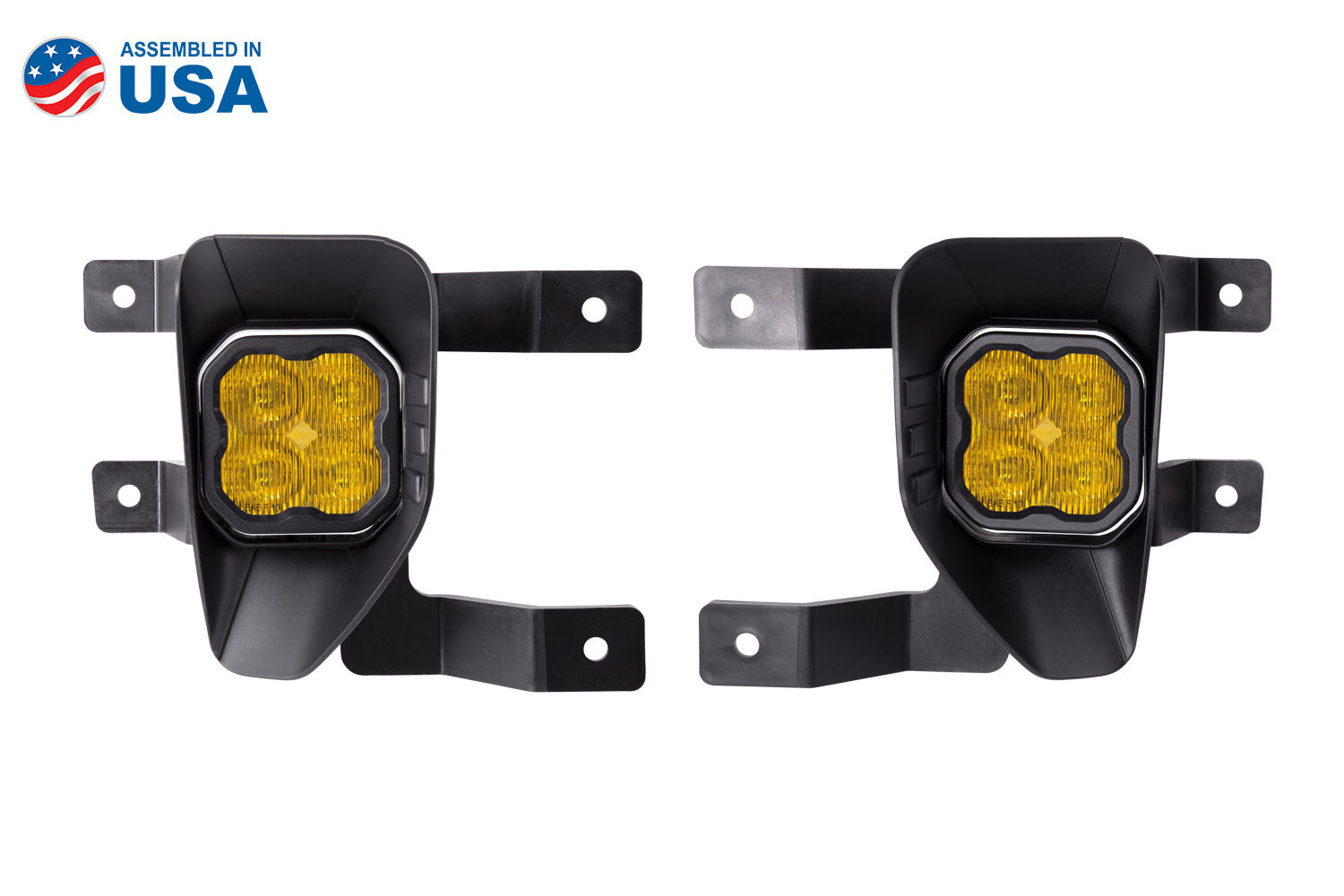 Diode Dynamics SS3 Type SV1 Sport Yellow SAE LED Fog Light Kit DD6840