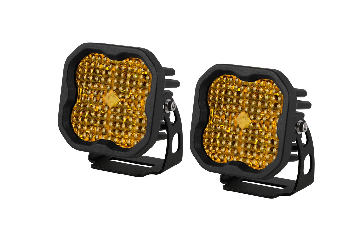 Diode Dynamics SS3 Pro ABL Yellow Flood Standard Pair DD6891P