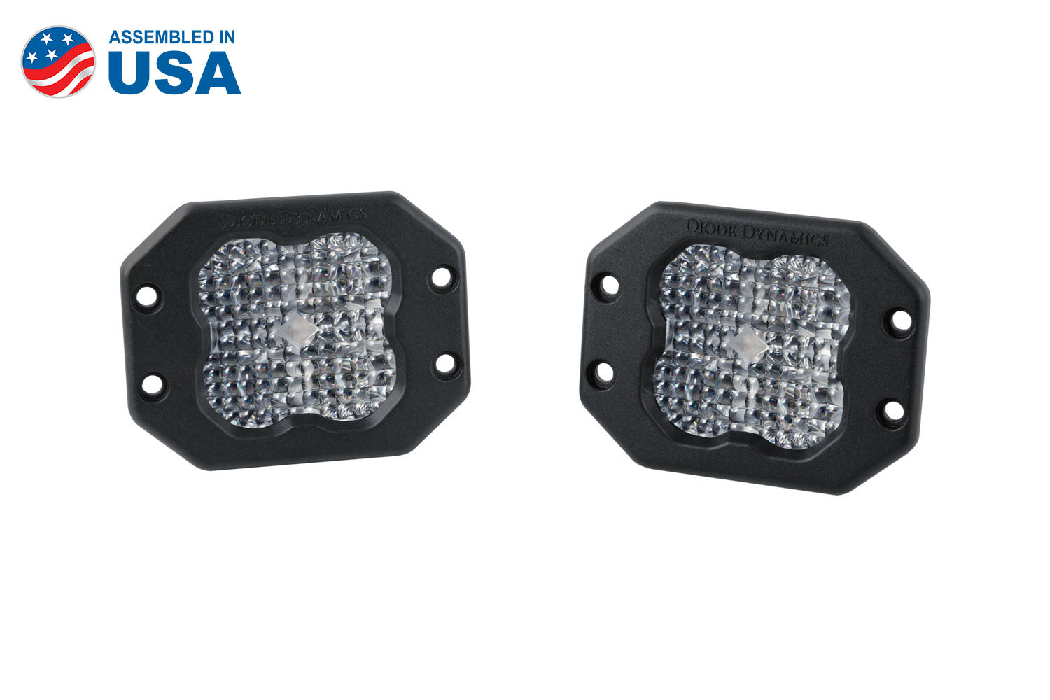 Diode Dynamics SS3 Sport RBL White Flood Flush Pair DD6917P