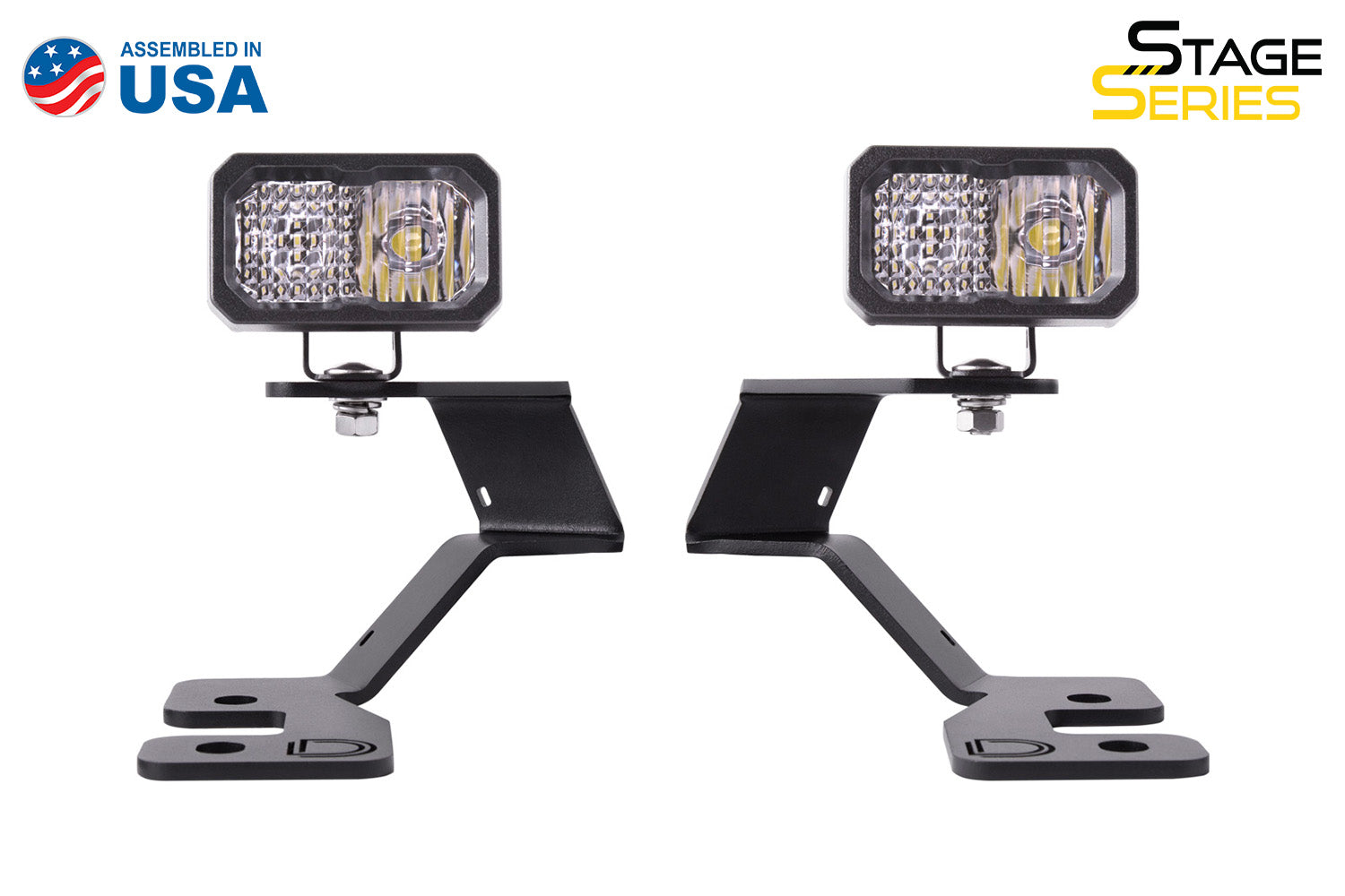 Diode Dynamics 2021 Ford Bronco Sport Stage Series 2in Pro White Combo LED Ditch Light Kit DD7144