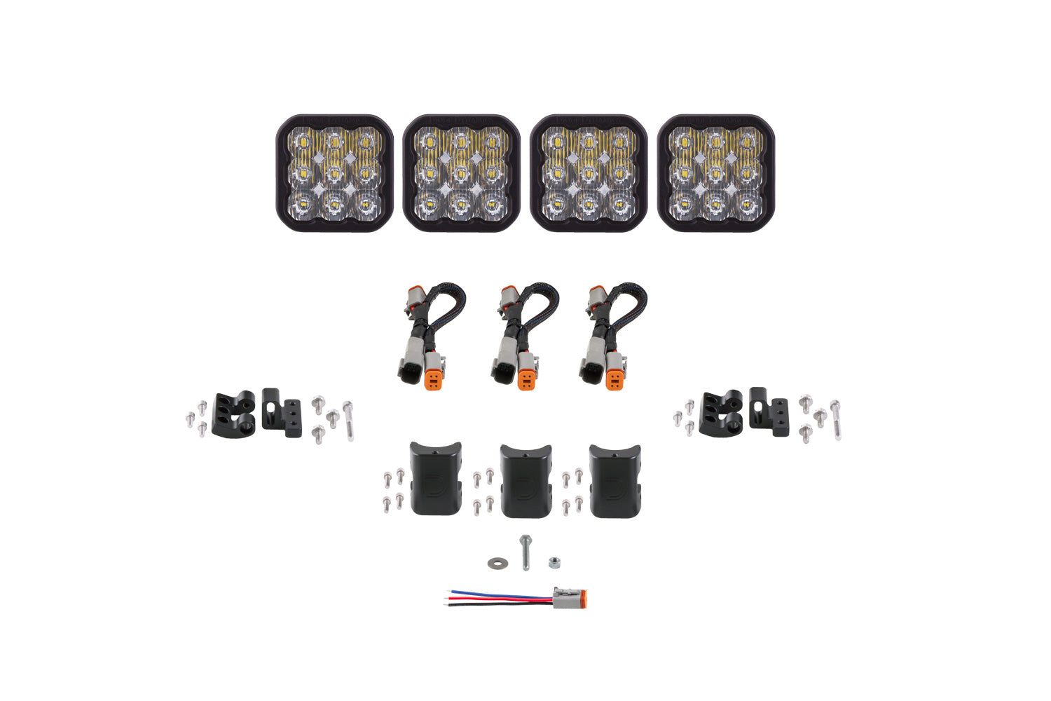 Diode Dynamics SS5 Sport Universal CrossLink 4-Pod Lightbar White Driving DD7206