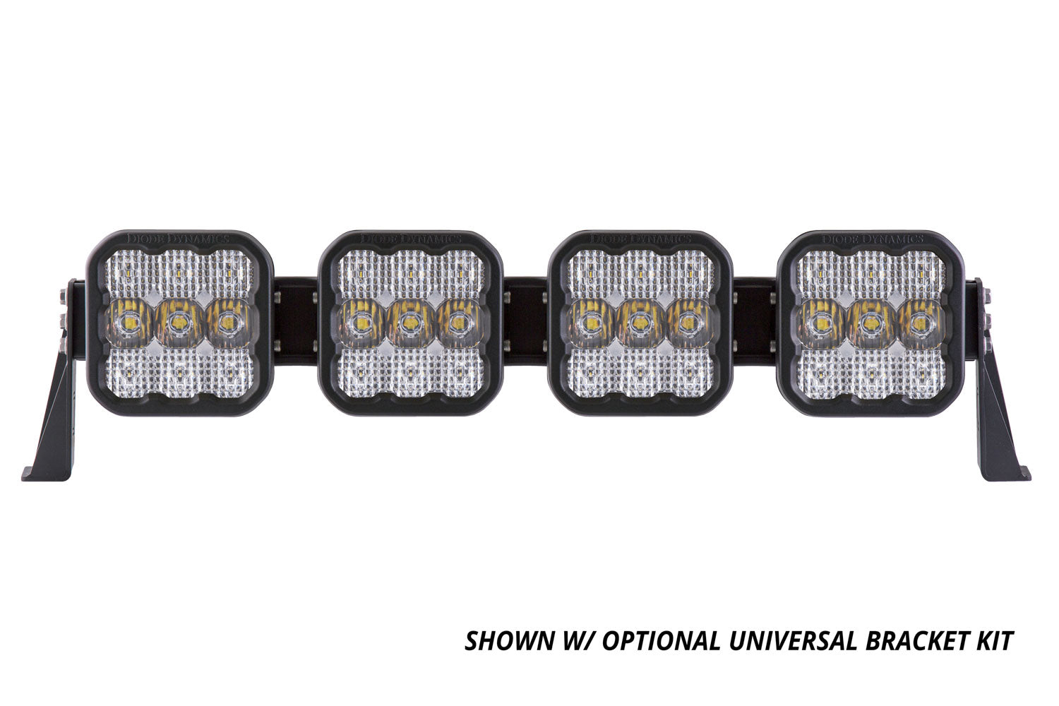 Diode Dynamics SS5 Sport Universal CrossLink 4-Pod Lightbar Yellow Driving DD7207