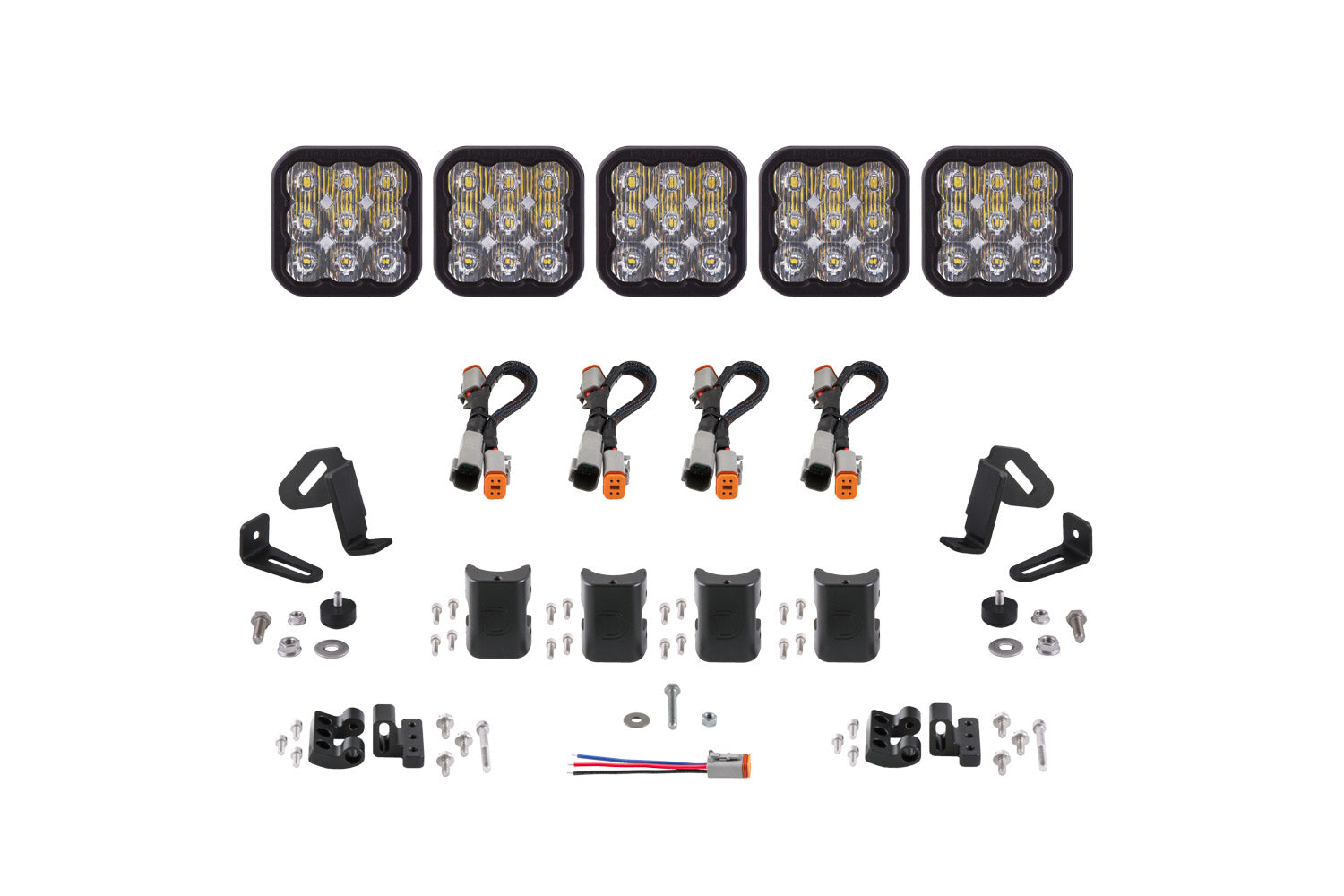 Diode Dynamics SS5 Sport Universal CrossLink 5-Pod Lightbar White Driving DD7208