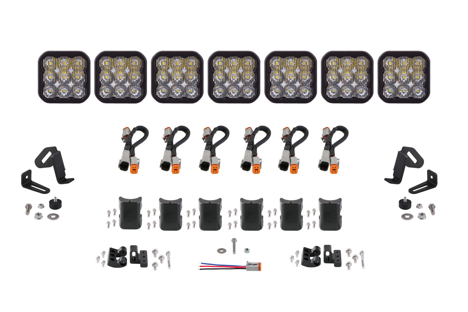 Diode Dynamics Universal SS5 Sport CrossLink 7-Pod White Driving Lightbar DD7212