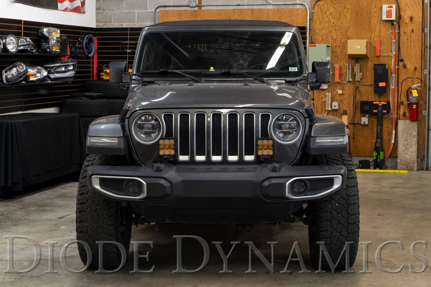 Diode Dynamics 2018-2021 Jeep JL Wrangler SS5 Pro Yellow Combo Bumper LED Pod Light Kit DD7289