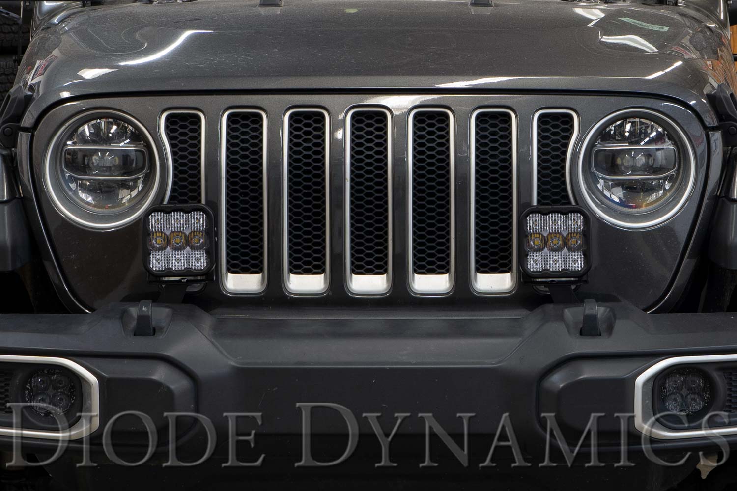 Diode Dynamics 2018-2021 Jeep Wrangler JL 2007-2017 Wrangler 2018 Wrangler JK SS5 Pro Yellow Driving Bumper LED Pod Light Kit DD7291