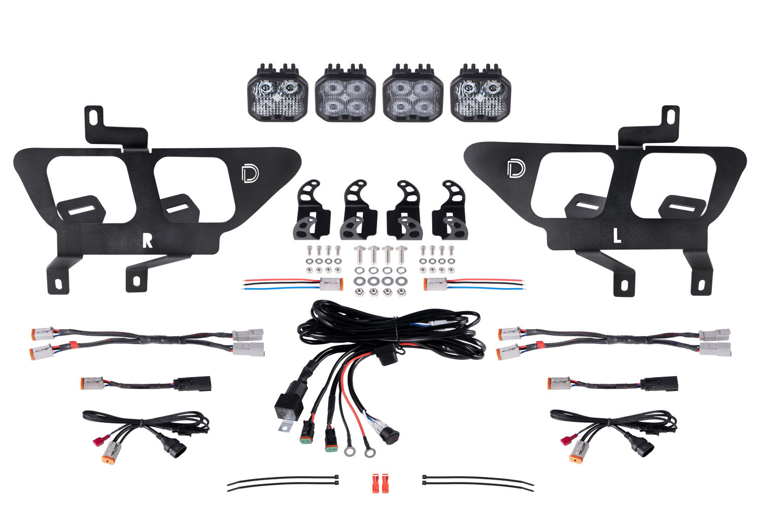 Diode Dynamics 2021-2022 Ford F-150 SS3 White Pro LED Fog Pocket Kit DD7312