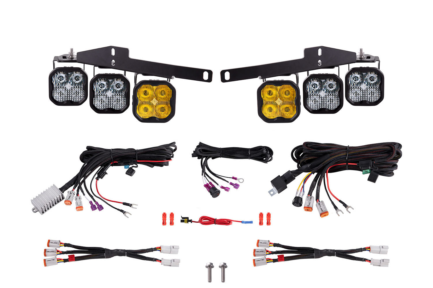 Diode Dynamics 2017-2020 Ford F-150 Raptor SS3 Yellow Max LED Fog Light Kit DD7361