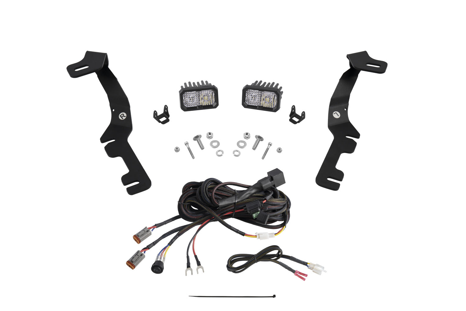 Diode Dynamics 2019-2023 Dodge Ram 1500 C2 Pro White Combo Stage Series Ditch Light Kit DD7597