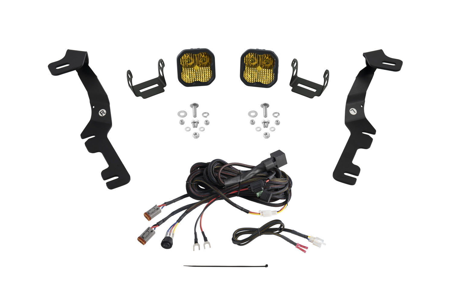 Diode Dynamics 2019-2023 Dodge Ram 1500 SS3 Pro Yellow Combo Stage Series Ditch Light Kit DD7602
