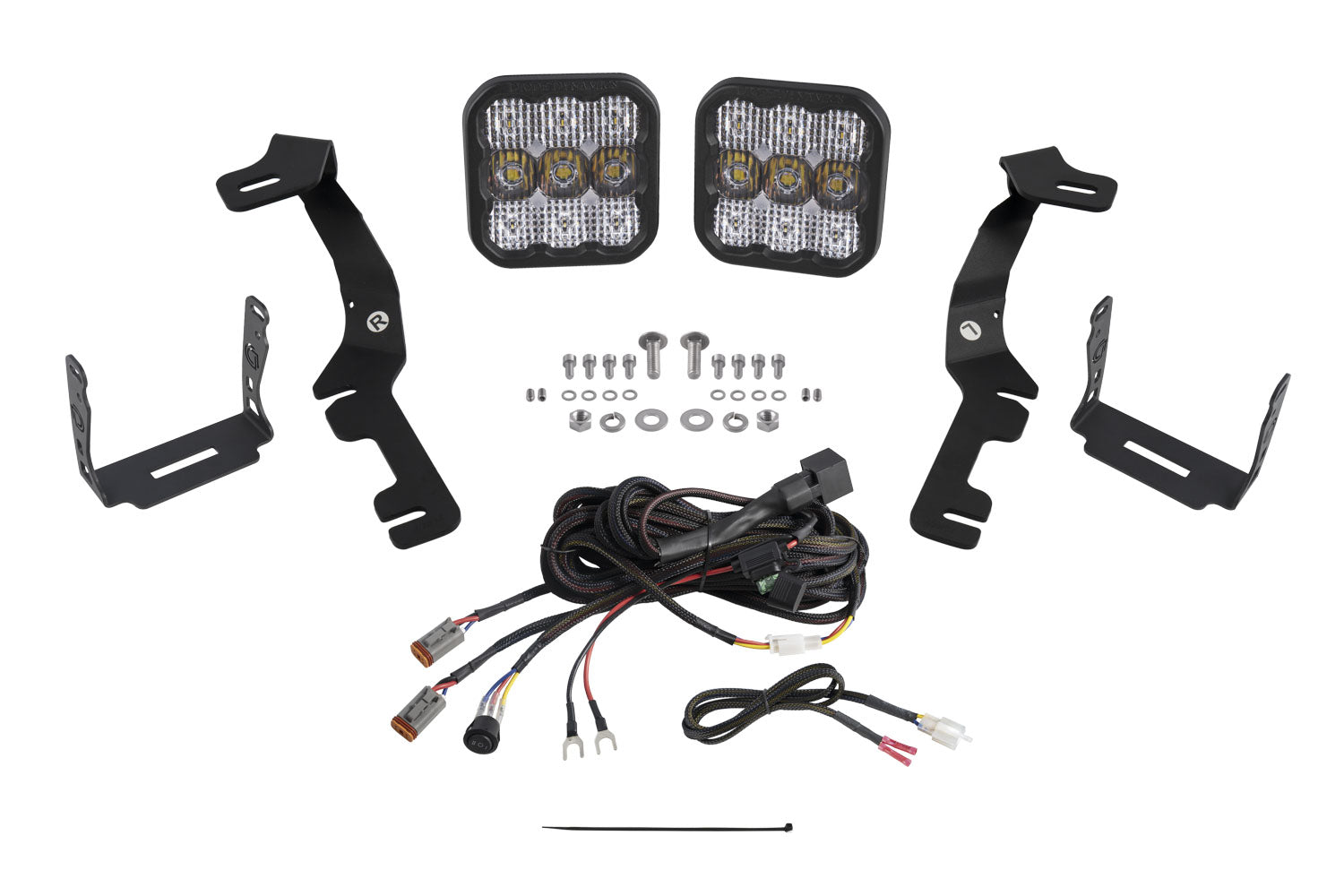 Diode Dynamics 2019-2023 Dodge Ram 1500 SS5 Sport White Combo Stage Series Ditch Light Kit DD7603