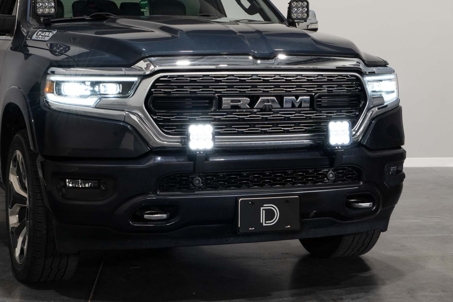 Diode Dynamics 2019-2023 Dodge Ram 1500 Pro White Combo SS5 Bumper LED Pod Light Kit DD7615