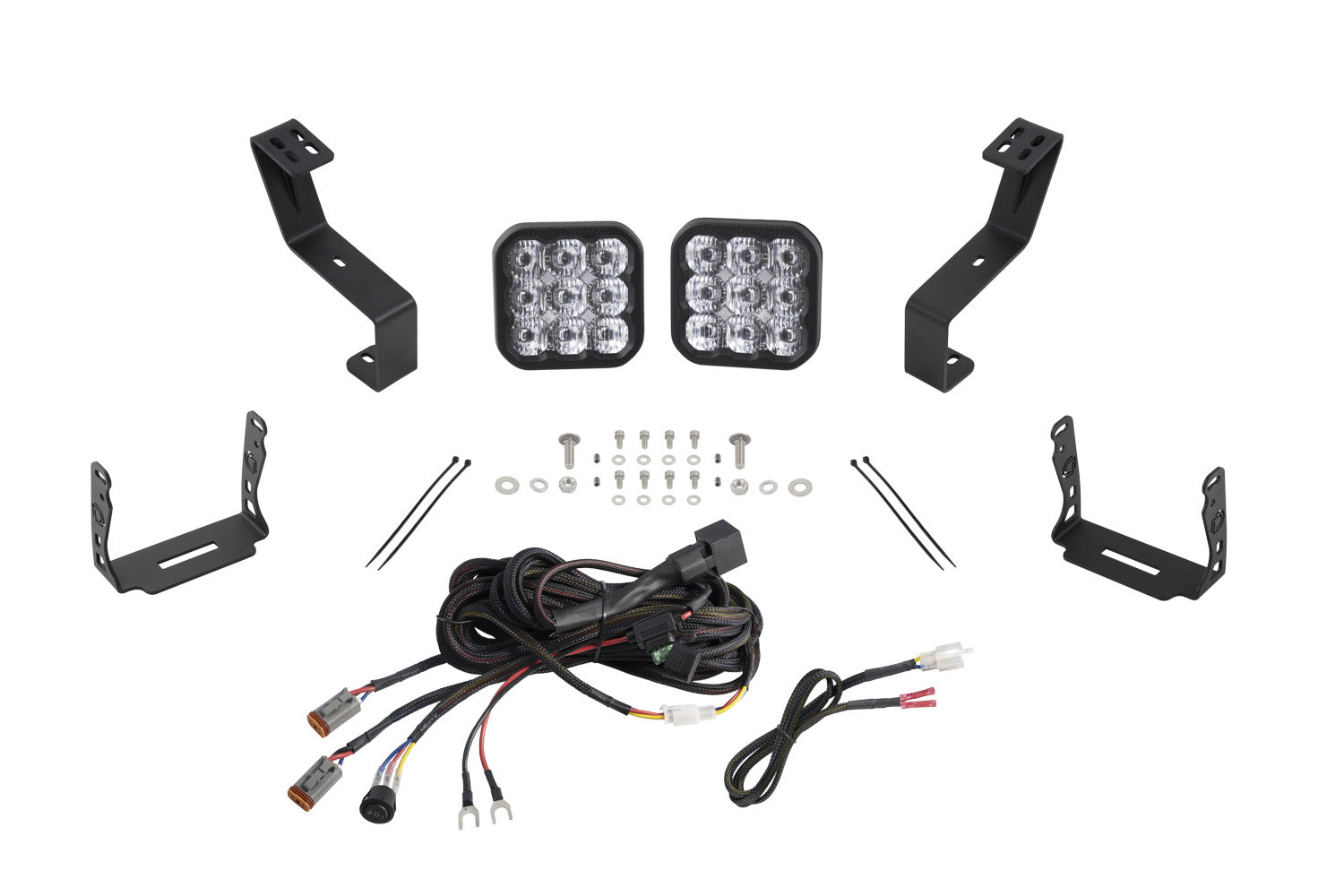 Diode Dynamics 2019-2023 Dodge Ram 1500 Sport White Driving SS5 Bumper LED Pod Light Kit DD7617