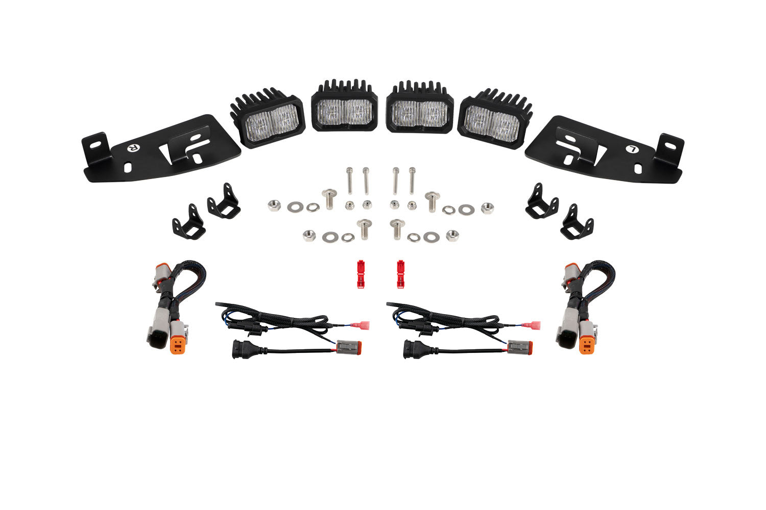 Diode Dynamics 2019-2023 Dodge Ram 1500 SSC2 LED Fog Pocket Kit White Sport DD7622