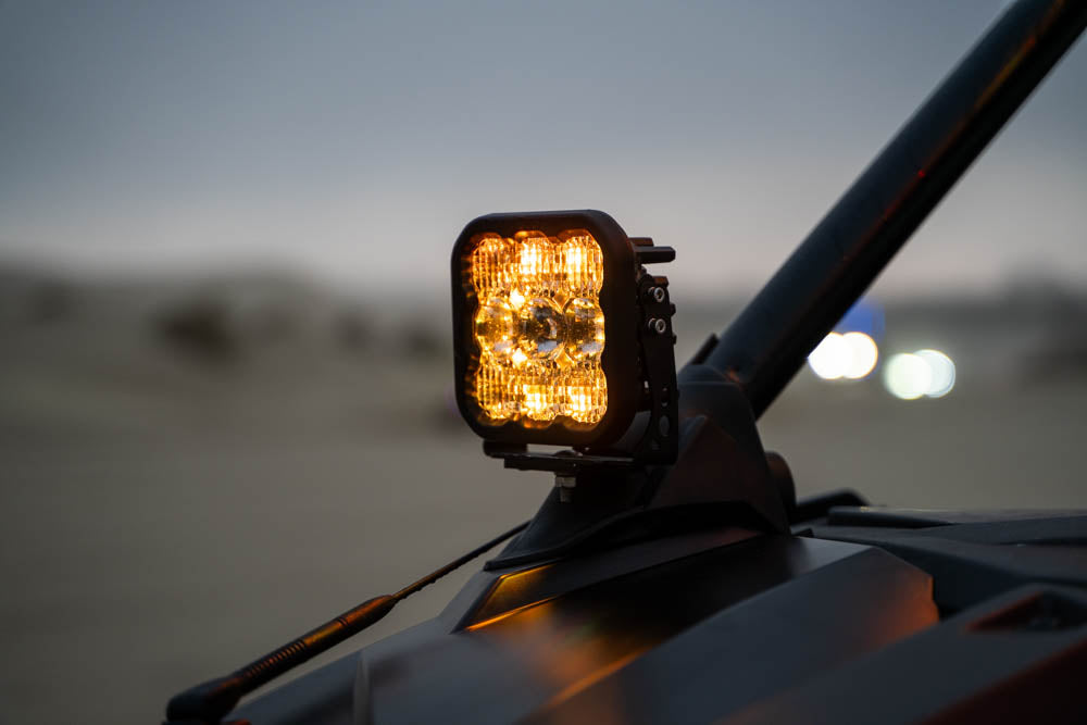 Diode Dynamics 2020-2023 Polaris RZR A-Pillar LED Pod Bracket Kit DD7634P