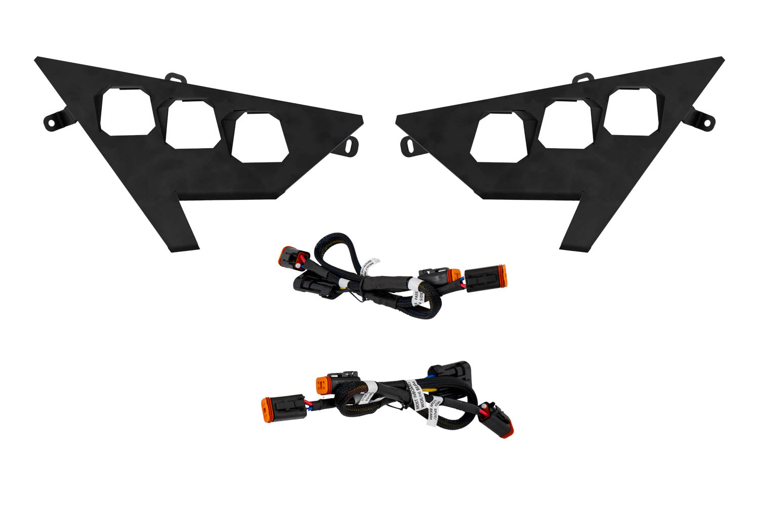 Diode Dynamics 2020-2023 Polaris RZR Headlight Wiring Harnesses and Brackets Only Pair DD7672P