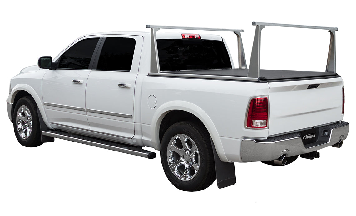 ADARAC 2010-2024 Dodge Ram 2500 3500 2009-2024 Ram 1500 2019-2024 Ram 1500 Classic 8' Silver Aluminum Pro Series Truck Bed Racks F2040031