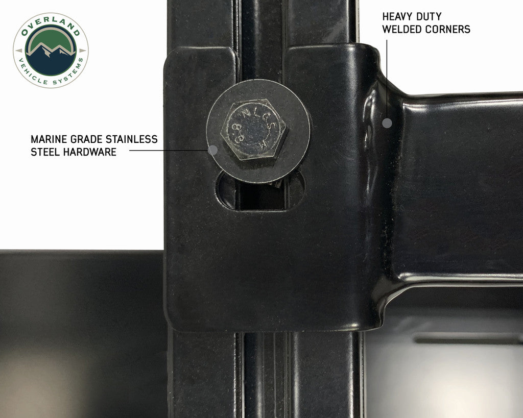 OVS Discovery Rack with Side Cargo Plates With Front Cargo Tray System Kit Mid Size Truck Short Bed Application 22030101