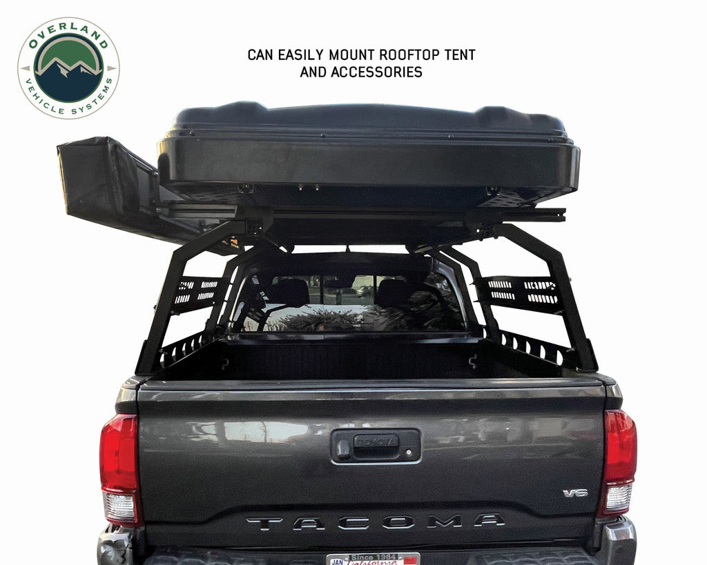 OVS Discovery Rack with Side Cargo Plates With Front Cargo Tray System Kit Mid Size Truck Short Bed Application 22030101