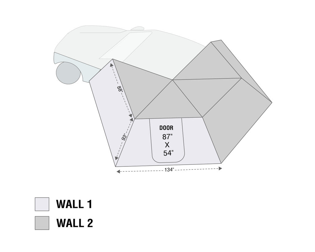 OVS Nomadic 270 LT Awning Wall 1 Driver Side 18299909