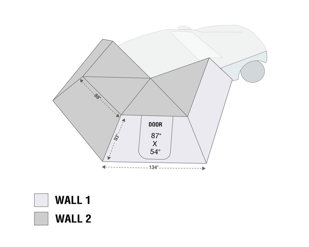 OVS Nomadic 270 LT Awning Wall 2 Passenger Side 18239909