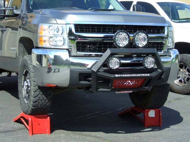 Spyder Industries 2011-2014 Chevrolet Silverado 2500 HD Black Venom Bull Bars 811127