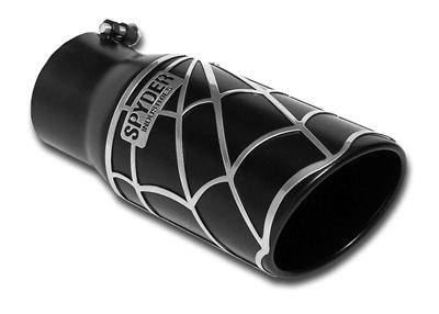 Spyder Industries Silver on Black 4x5x12 Exhaust Tip 45121
