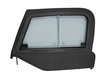 Rampage 1997-2006 Jeep Wrangler Top Slider Half Door Window Color Black ...