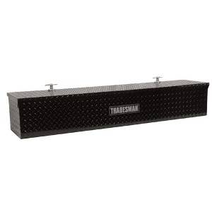 Lund Tradesman 48 Flush Mount Truck Tool Box Mid Size Single Lid
Side Bin Aluminum Black Specialty Box TALFMSB48BK