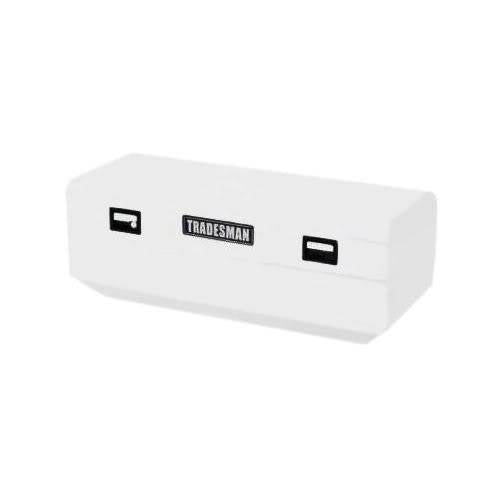 Lund Tradesman 48 Flush Mount Truck Tool Box Mid Size Single Lid Steel White Steel Specialty Boxes TSTWB47