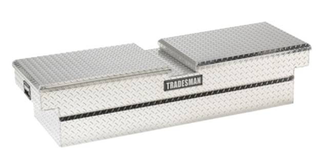 Lund Tradesman 60  Cross Bed Truck Tool Box Mid Size Deep Well Gull Wing Aluminuminum  TALG568D
