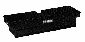 Lund Tradesman 60  Cross Bed Truck Tool Box Mid Size Gull Wing Aluminuminum Black TALG568BK