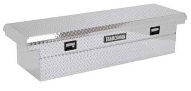 Lund Tradesman 70  Cross Bed Tool Box Full Size Single Lid Aluminum Low Profile TALF581LP