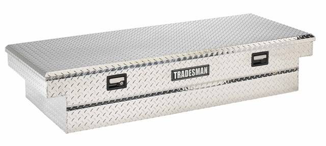 Lund Tradesman 70 Cross Bed Truck Tool Box 28 Wide Full Size Single
Lid Aluminum TALF2870