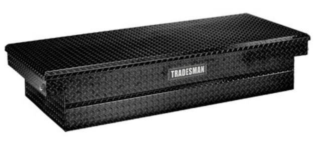Lund Tradesman 70 Cross Bed Truck Tool Box 28 Wide Push Button Full
Size Single Lid Aluminum Black TALF2870PBBK