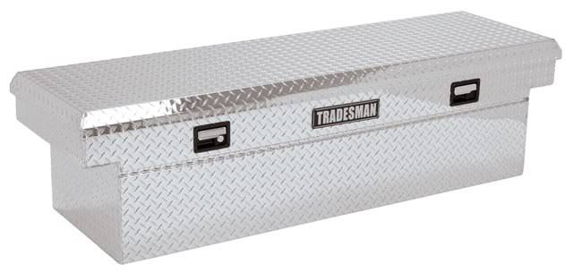 Lund Tradesman 72  Cross Bed Truck Tool Box for Heavy-Duty  Trucks Single Lid Deep Well  Aluminuminum TALF2072D
