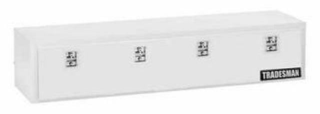 Lund Tradesman 90 Top Mount Truck Tool Box Steel White Steel Top Mount TSTM90