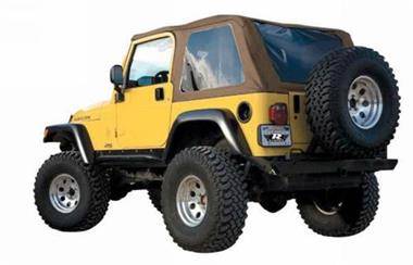 Rampage 1997-2006 Jeep TJ Wrangler Frameless Soft Trail Top w/tinted windows Spice 109517