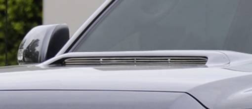 T-Rex 2012-2015 Toyota Tacoma Polished Aluminum 1 Pc Insert Horizontal Billet Hood Scoop No Studs 20939