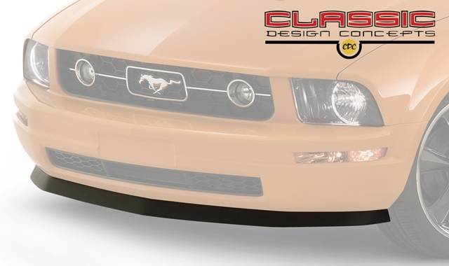 CDC 2005-2009 Ford Mustang V6 Chin Spoiler Black Paintable 110022a