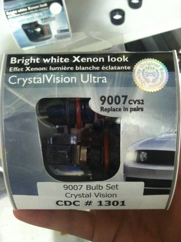 CDC 1996-2004 Ford Mustang Philips Crystal Vision Headlamp 9007 Dual beam 1301