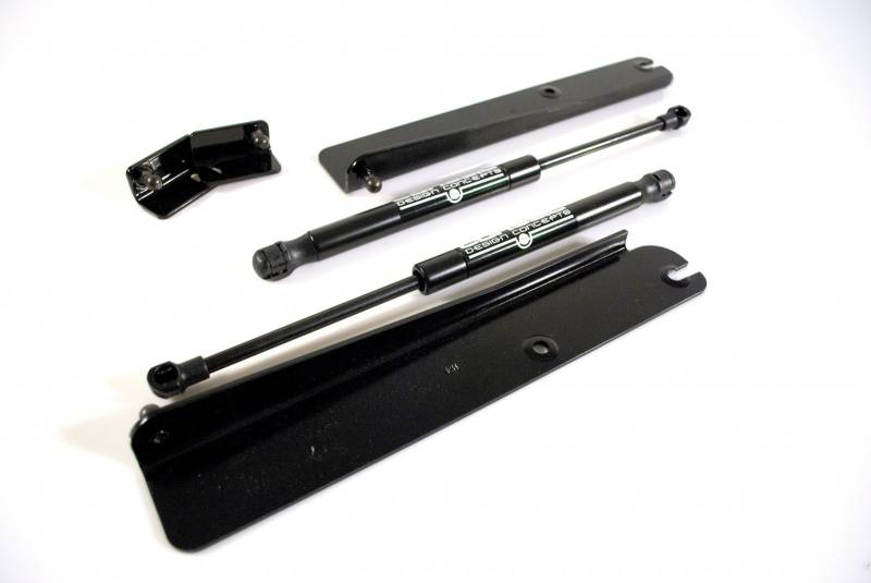 CDC 1999-2004 Ford Mustang Hood Struts Black 0411-7012-05