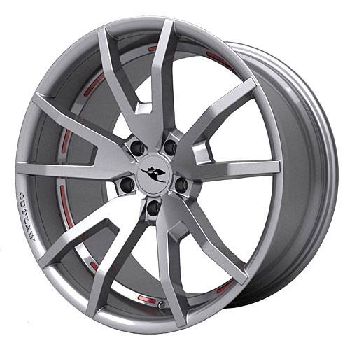 CDC 2005-2014 Ford Mustang Outlaw Wheel 20 x 9 Hi Ho Silver 0511-3600-35