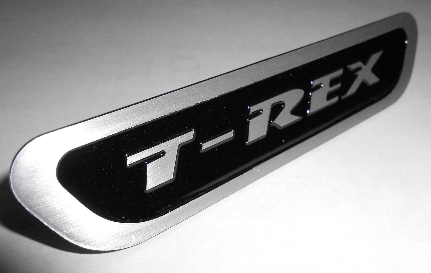 T-Rex Universal Logo Black Aluminum 1 Pc Bolt-On Grille Badge L1016