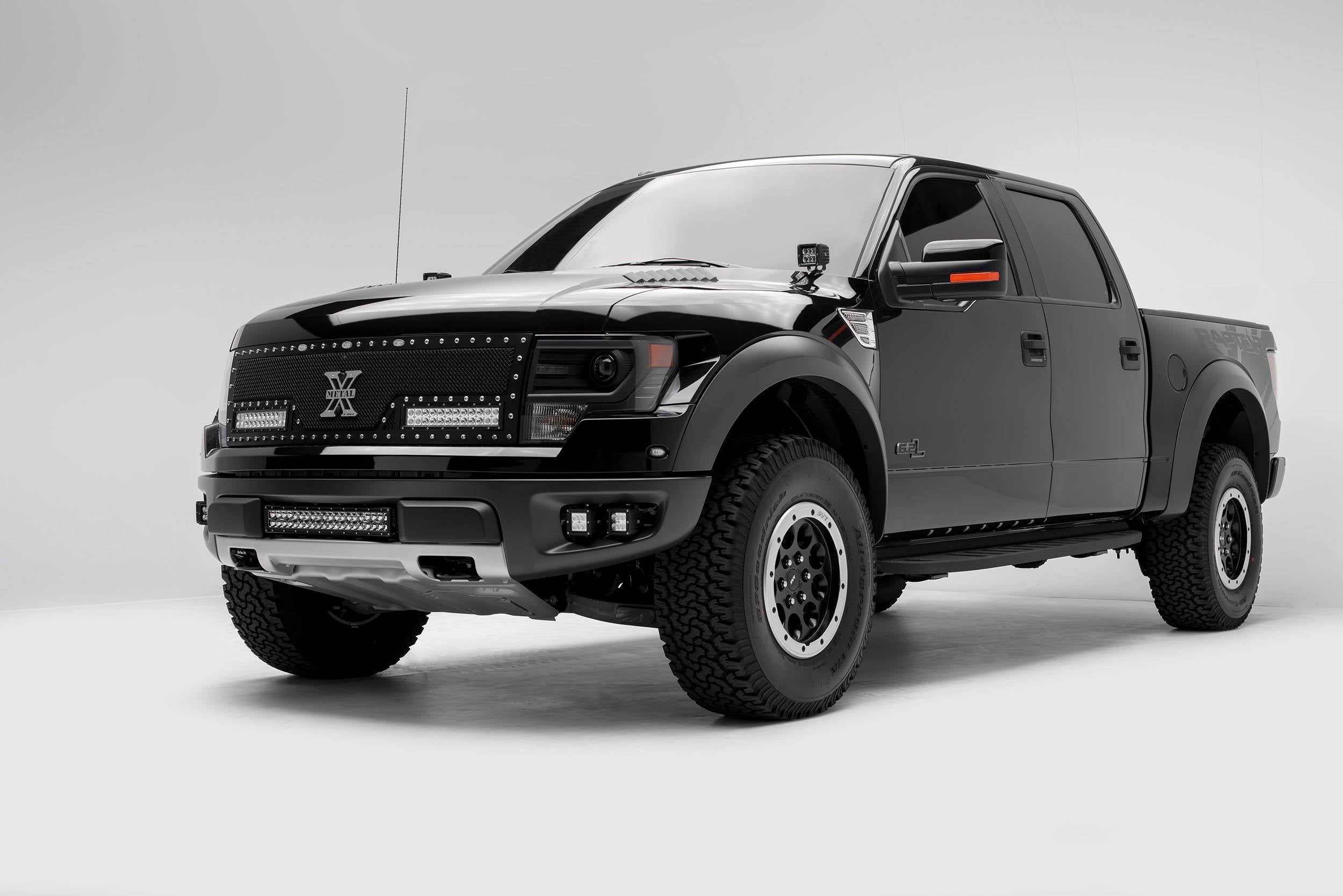 ZROADZ 2010-2014 Ford F-150 Raptor Mount 3 Inch Similar Style LED Pod Lights Black Z325671